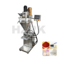 HZPK HZF-B Semiauto Milk Talcum Skin-Face Cosmetic Beauty Powder Starch Wheat Flour Coco Sugar Small Filling Machine with scale